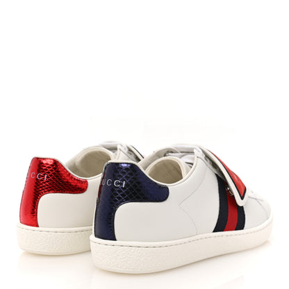 Gucci Calfskin Ayers Blind For Love Embroidered Womens Ace Sneakers 36.5 White 5 of 9