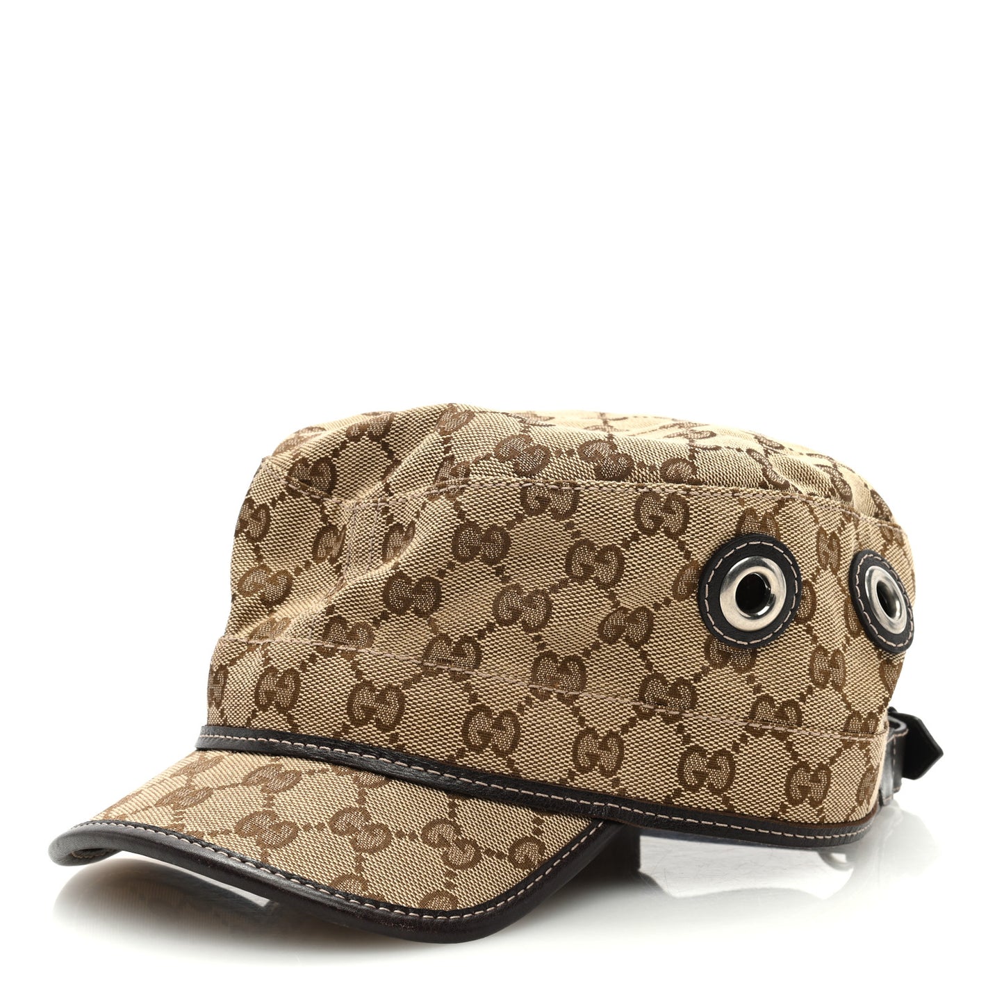 Monogram Military Hat XL Brown