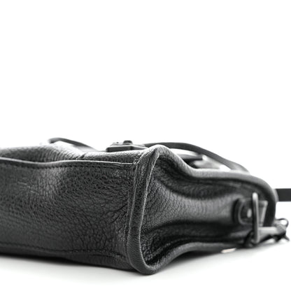 Balenciaga Chevre Black Metallic Edge Hardware Mini City Black 9 of 10
