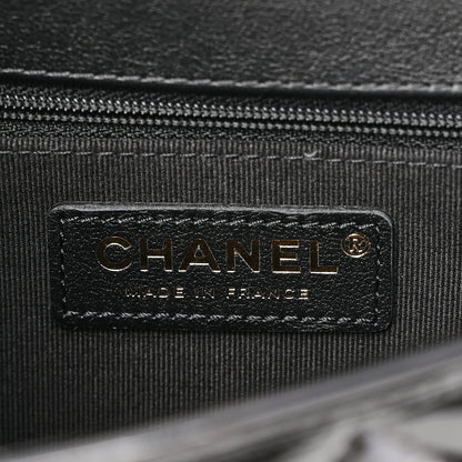 Chanel Patent Quilted Small School Memory Top Handle Flap Black 6 of 10