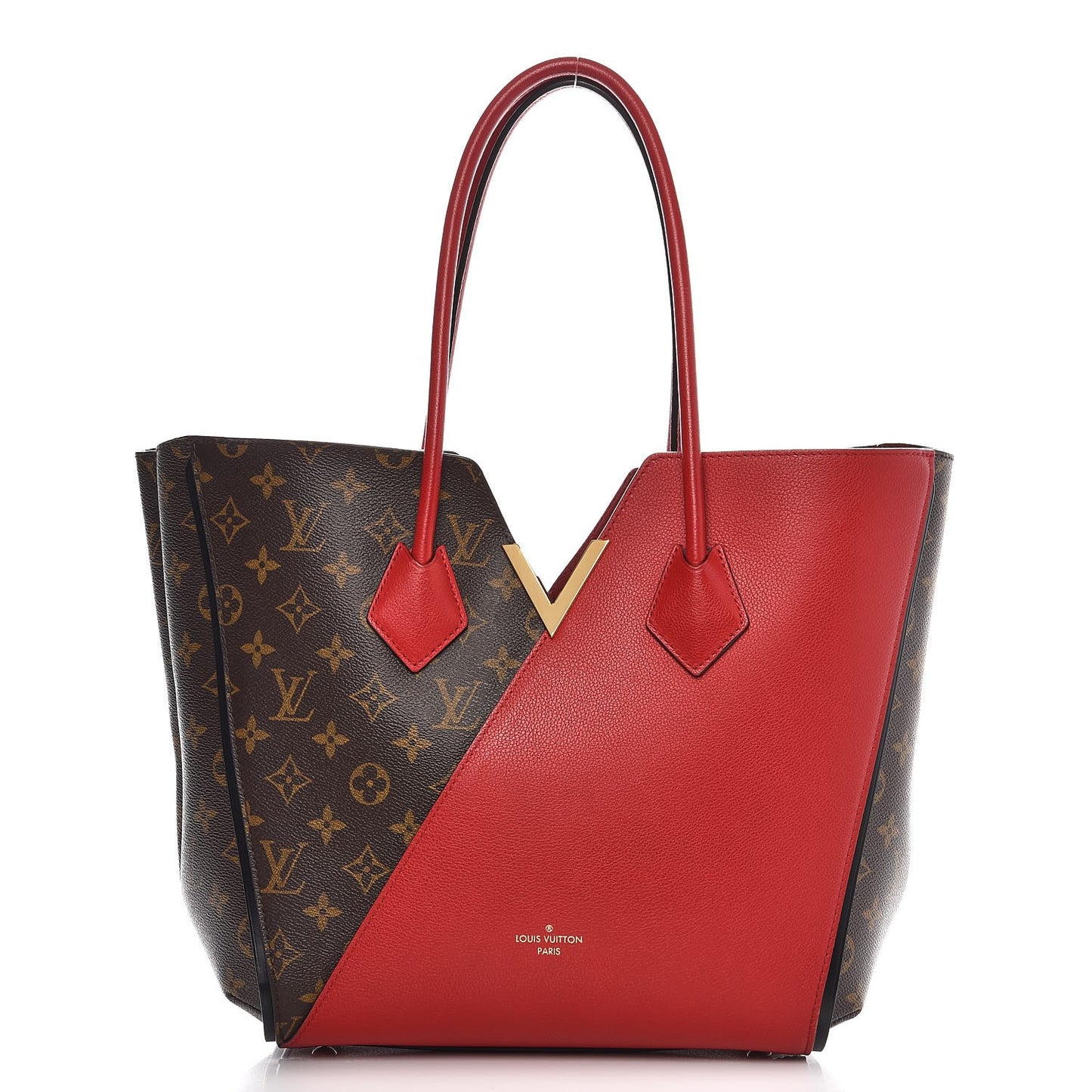 Calfskin Monogram Kimono Tote Cherry