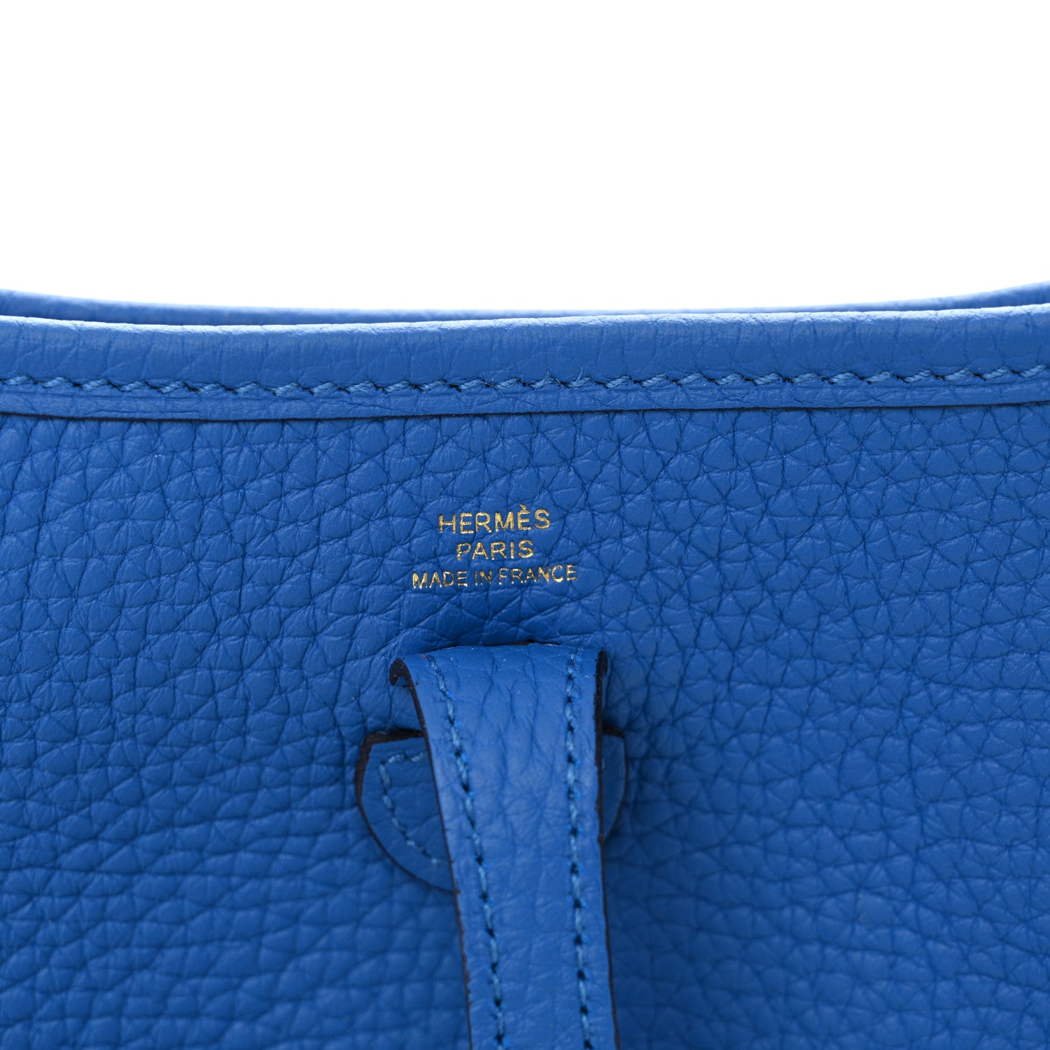 Hermes Taurillon Clemence Evelyne TPM Bleu Zellige 6 of 11
