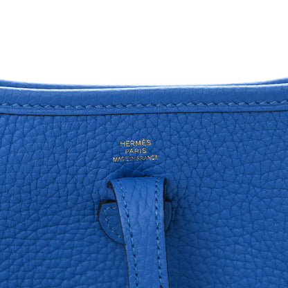 Hermes Taurillon Clemence Evelyne TPM Bleu Zellige 6 of 11