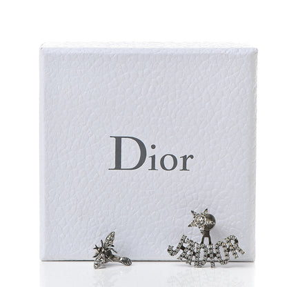 Christian Dior Palladium Crystal J'adior Earrings 6 of 6