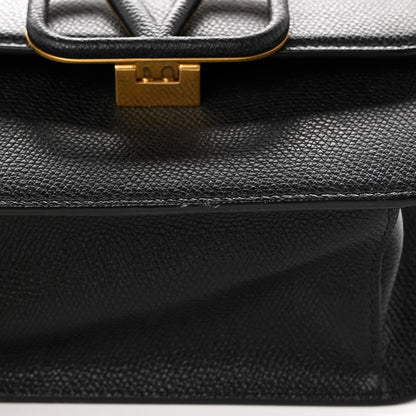 Valentino Garavani Grainy Calfskin Small VSling Shoulder Bag Black 14 of 15