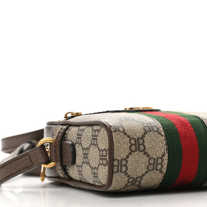 Gucci X BALENCIAGA BB Supreme Monogram Web Mini Ophidia Messenger Beige New Acero 8 of 9