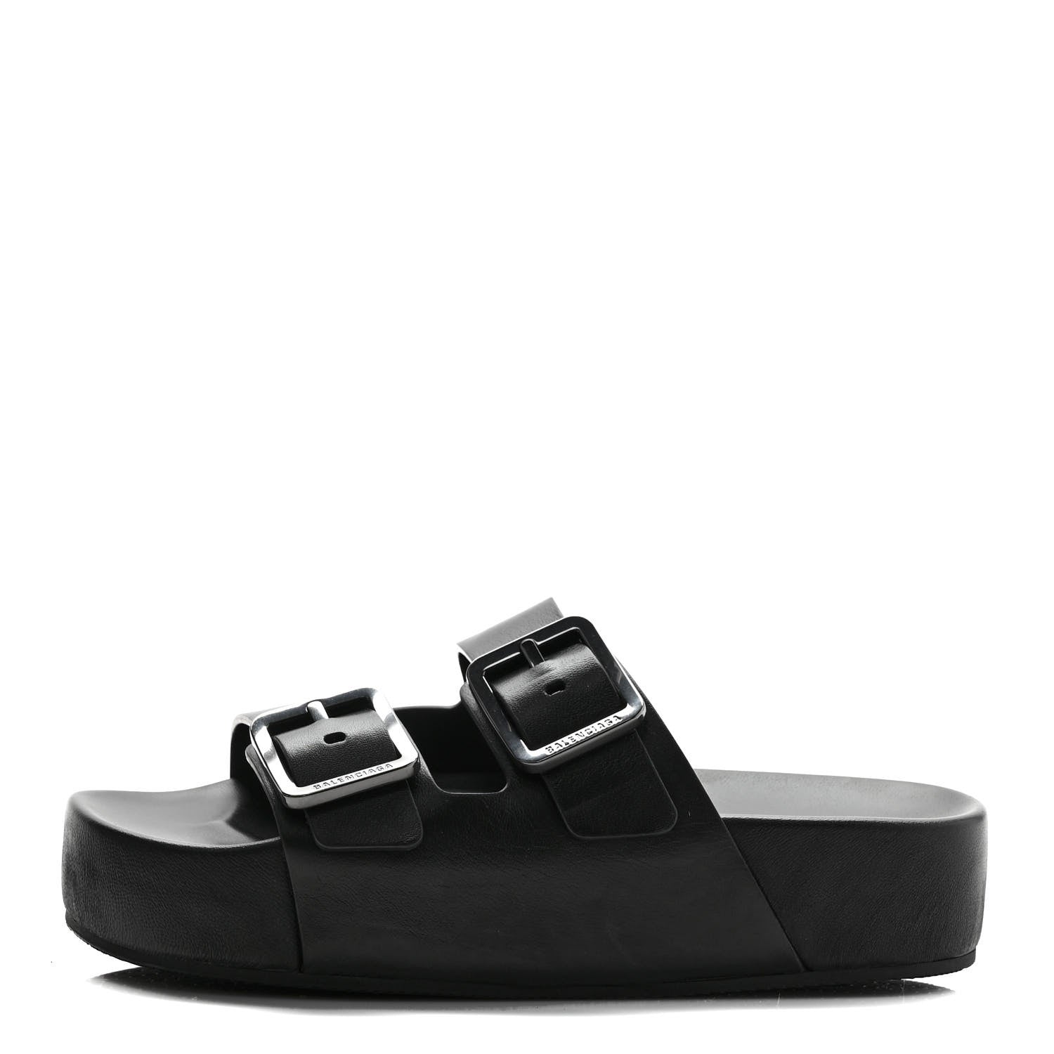 Balenciaga Smooth Nappa Mallorca Platform 50mm Slide Sandals 40 Black 1 of 7