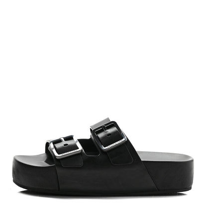 Balenciaga Smooth Nappa Mallorca Platform 50mm Slide Sandals 40 Black 1 of 7
