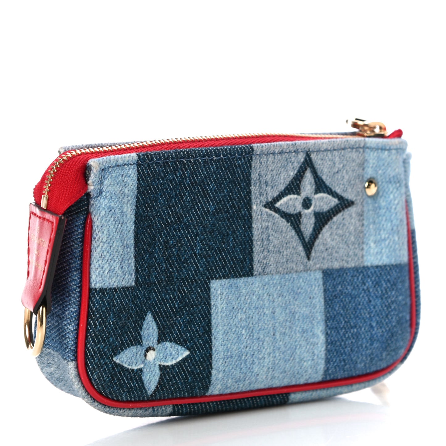 Denim Micro Pochette Accessories Denim Rouge