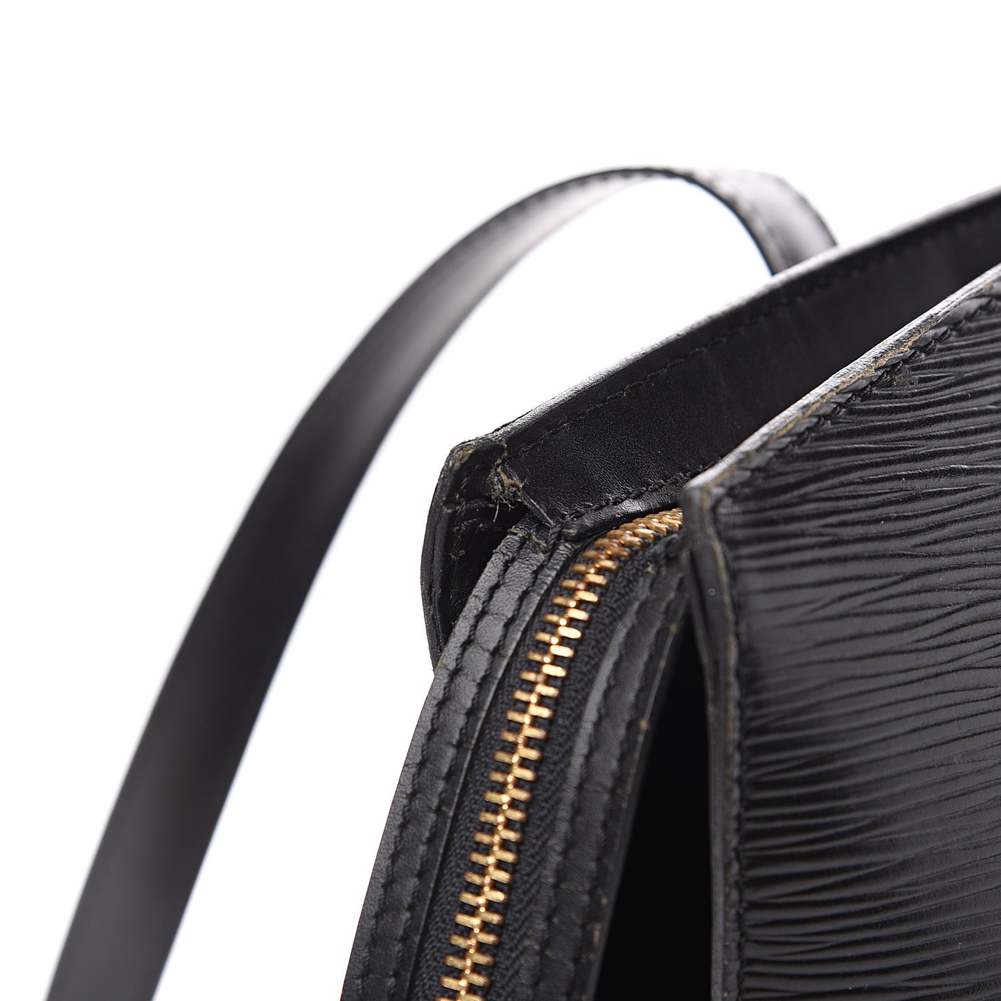 Epi Saint Jacques PM Long Straps Black
