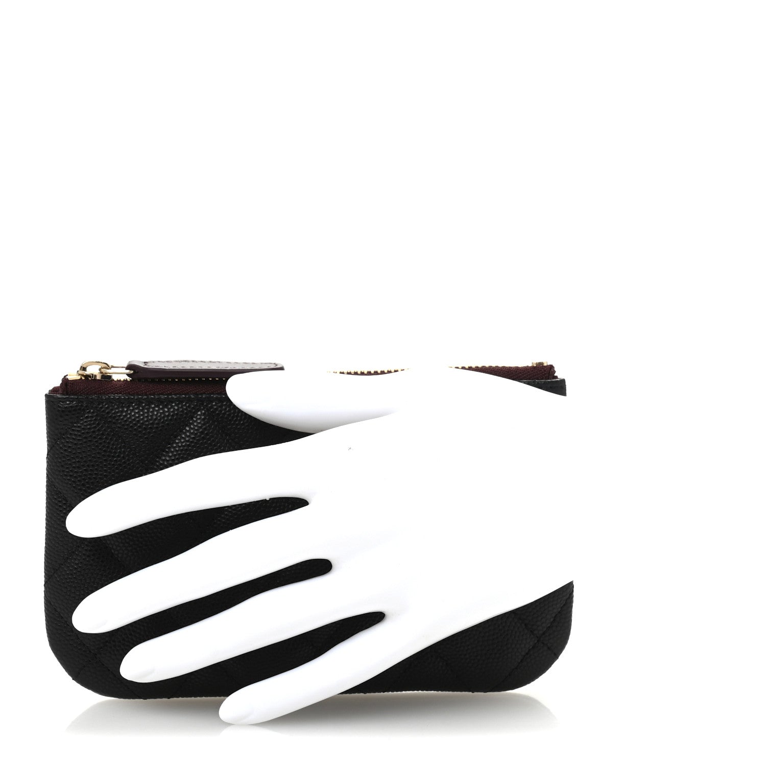 Chanel Caviar Quilted Small Cosmetic Case Black 2 of 8