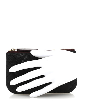 Chanel Caviar Quilted Small Cosmetic Case Black 2 of 8