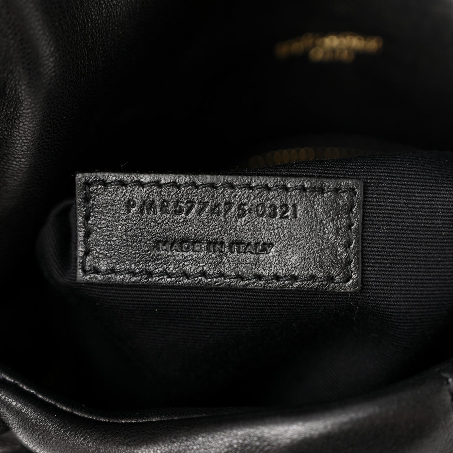 Lambskin Quilted Medium Loulou Puffer Monogram Chain Satchel Black