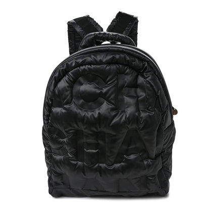 Chanel Nylon Embossed Small Doudoune Backpack Black 1 of 8
