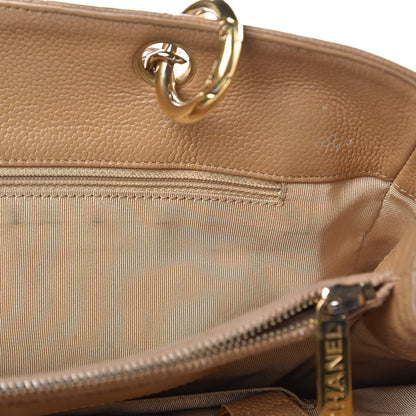 Chanel Caviar Quilted Grand Shopping Tote GST Beige 19 of 21