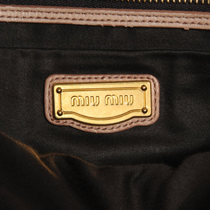 Miu Miu Leather Matelasse Lux Coffer Cammeo 6 of 9