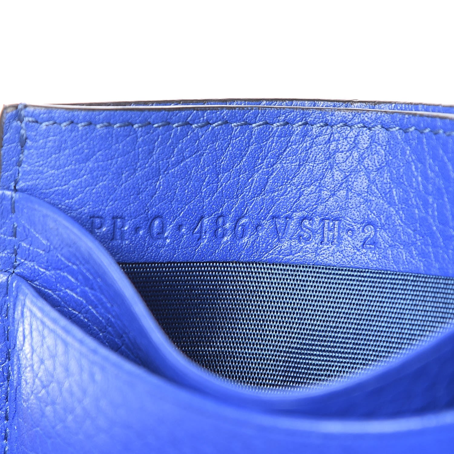 Valentino Garavani Pebbled Calfskin Rockstud Card Holder Acid Blue 8 of 9