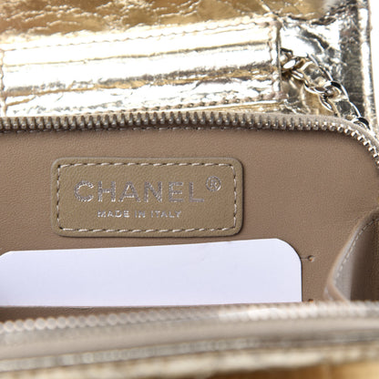 Chanel Crackled Aged Calfskin Mini Crossbody Flap Gold 7 of 10