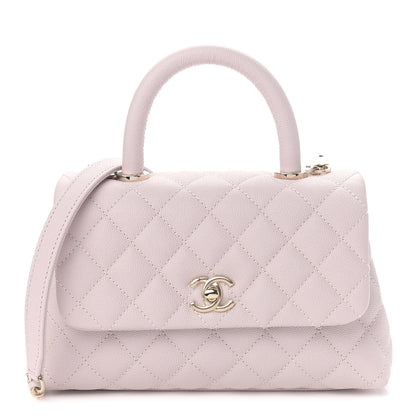 Chanel Caviar Quilted Mini Coco Handle Flap Lilas Lilac 1 of 9