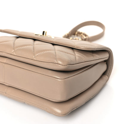 Chanel Lambskin Quilted Small Trendy CC Dual Handle Flap Bag Beige 9 of 10