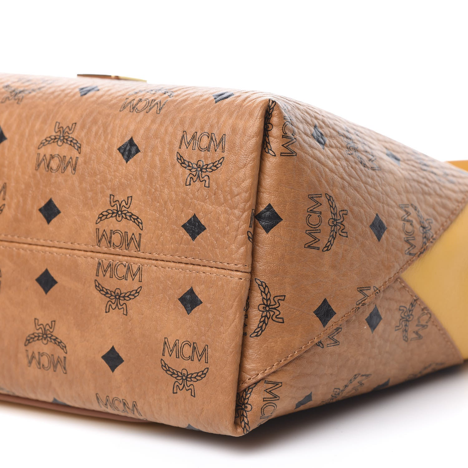 MCM Visetos Medium Klara Hobo Cognac Yellow 10 of 11