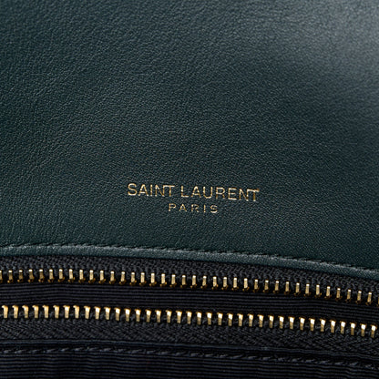 Saint Laurent Suede Monogram Medium Niki Chain Satchel Green 6 of 11