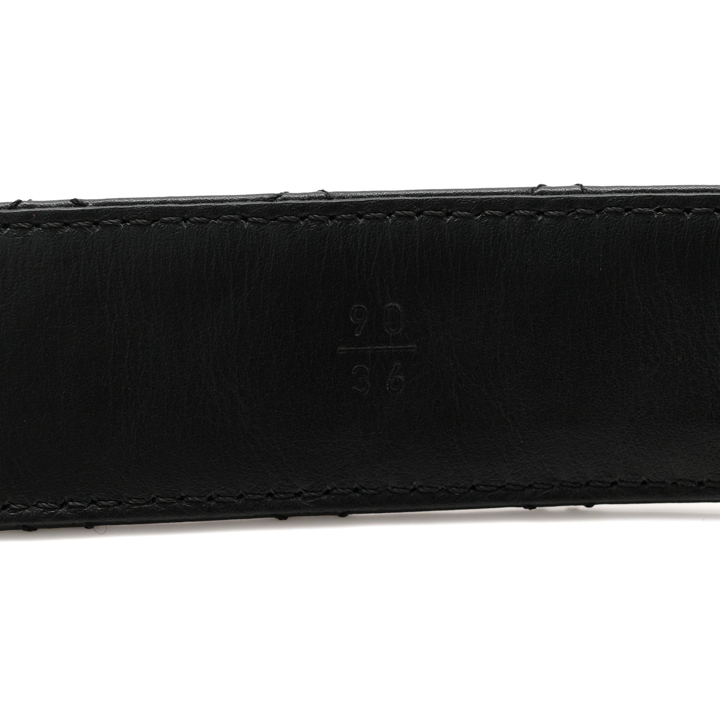 Calfskin Quilted CC Chain Belt 90 36 Black