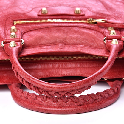 Balenciaga Agneau Giant 12 Gold Hardware City Rouge Cardinal 9 of 13