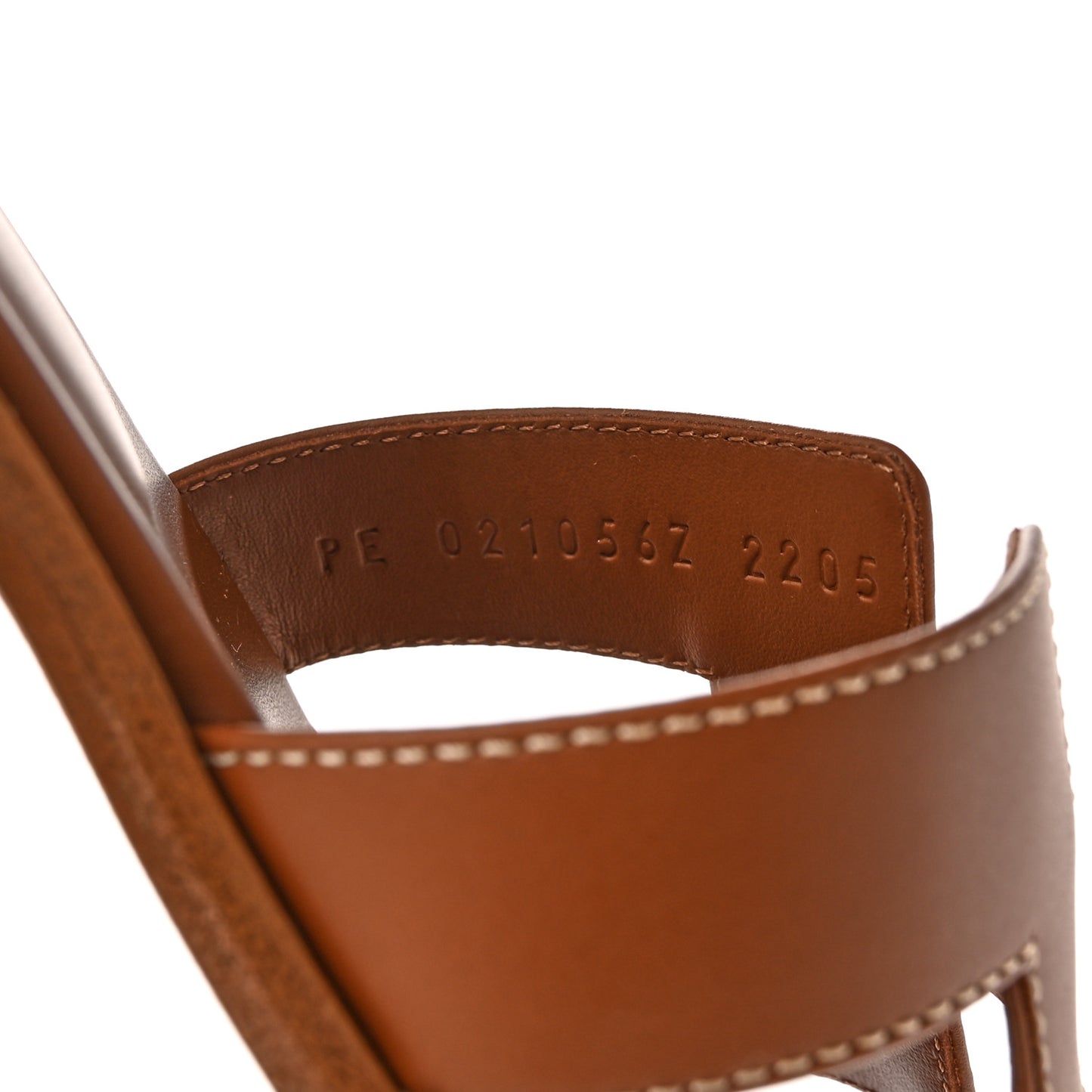 Box Calfskin Oran Sandals 38 Gold
