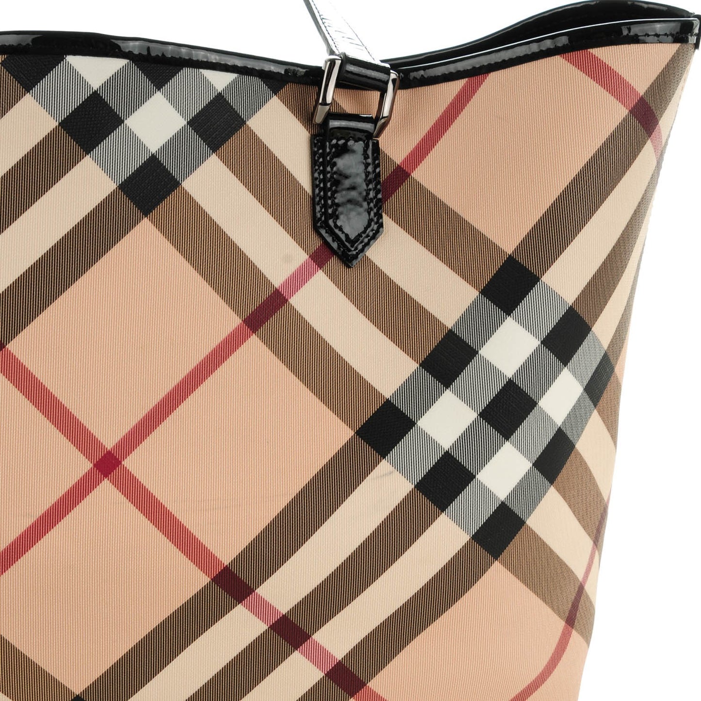 Nova Check Medium Tote Black