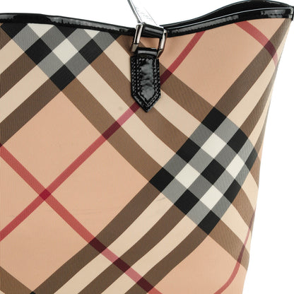 Burberry Nova Check Medium Tote Black 9 of 13