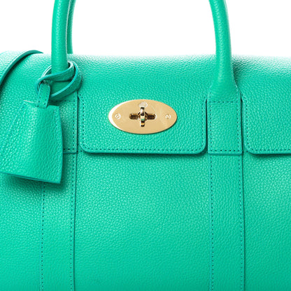 Mulberry Classic Grain Small Bayswater Satchel Aqua Green 10 of 13
