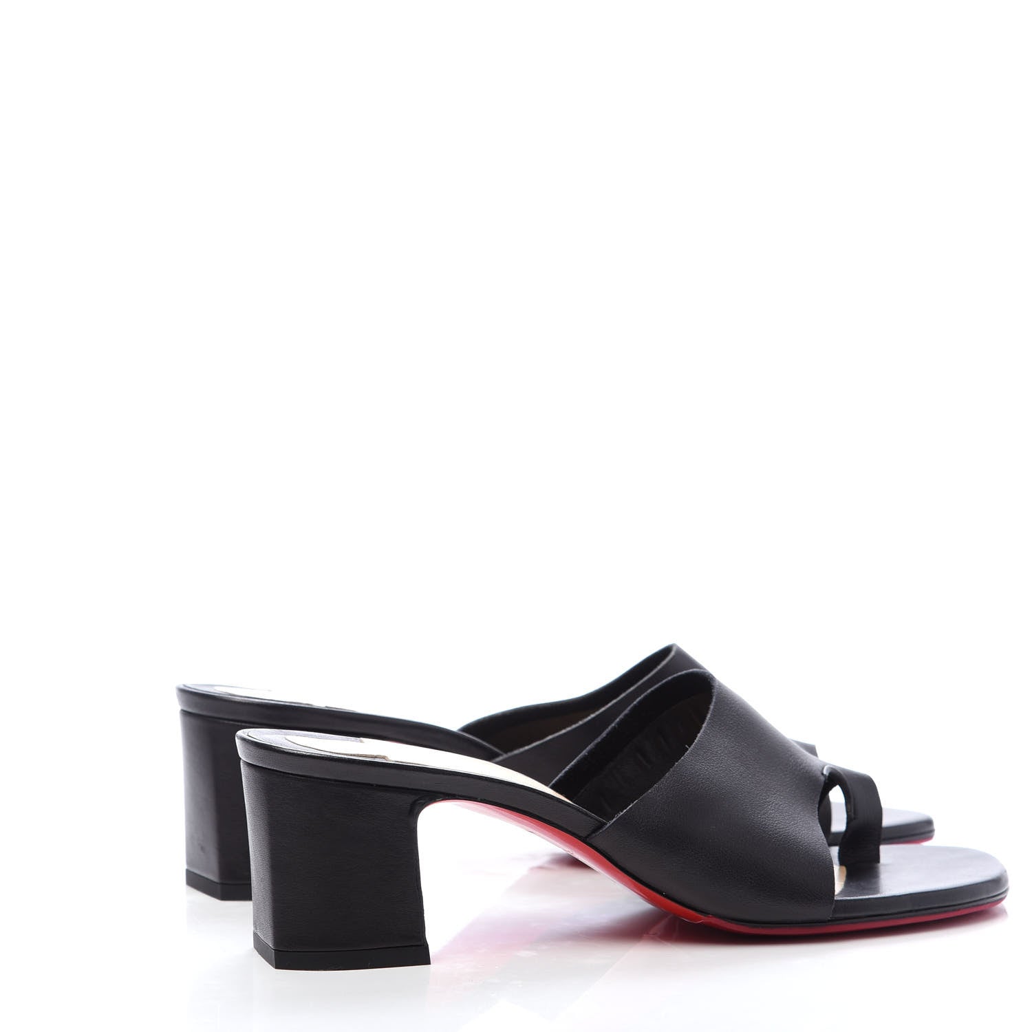 Christian Louboutin Calfskin Viberta 55 Mule 39 Black 4 of 7
