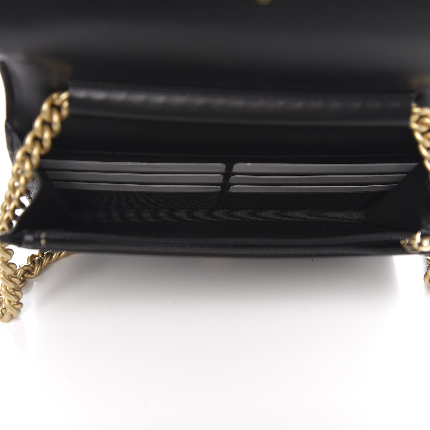 Chanel Caviar Quilted Boy Wallet On Chain WOC Black 4 of 11