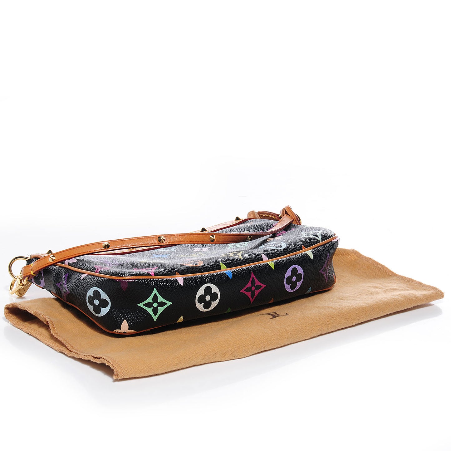 Monogram Multicolor Pochette Accessories Black