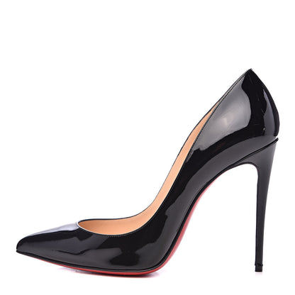 Christian Louboutin Patent Pigalle Follies 100 Pumps 39 Black 1 of 10