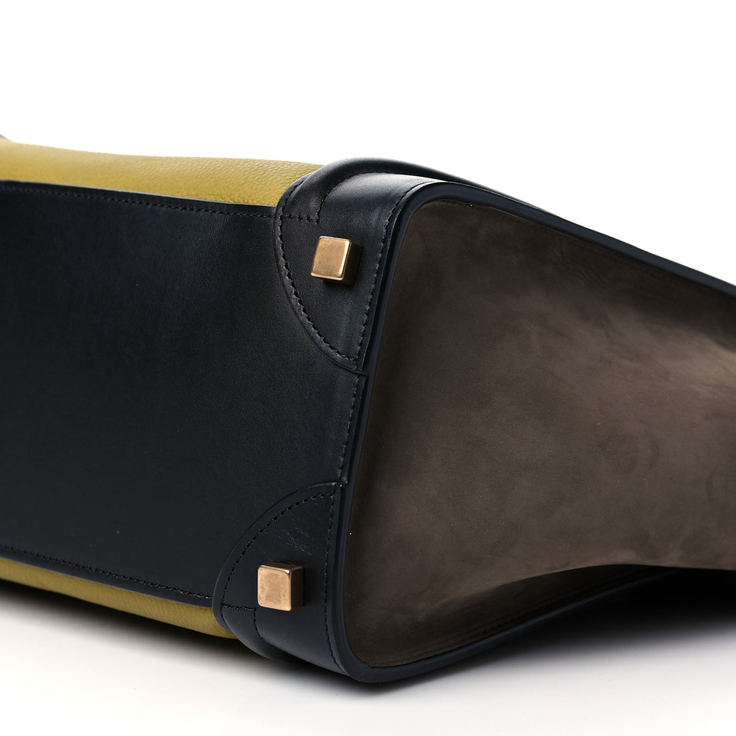 Baby Grained Calfskin Nubuck Micro Tri-Color Luggage Olive