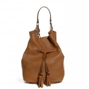 Burberry Grainy Calfskin Large Ashby Saddle Brown 1 of 22