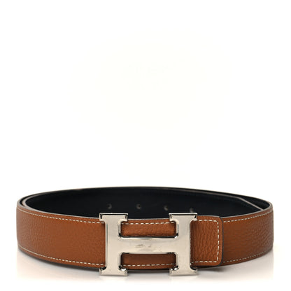 Hermes Box Togo 24mm Mini H Belt 90 36 Black Gold 1 of 7