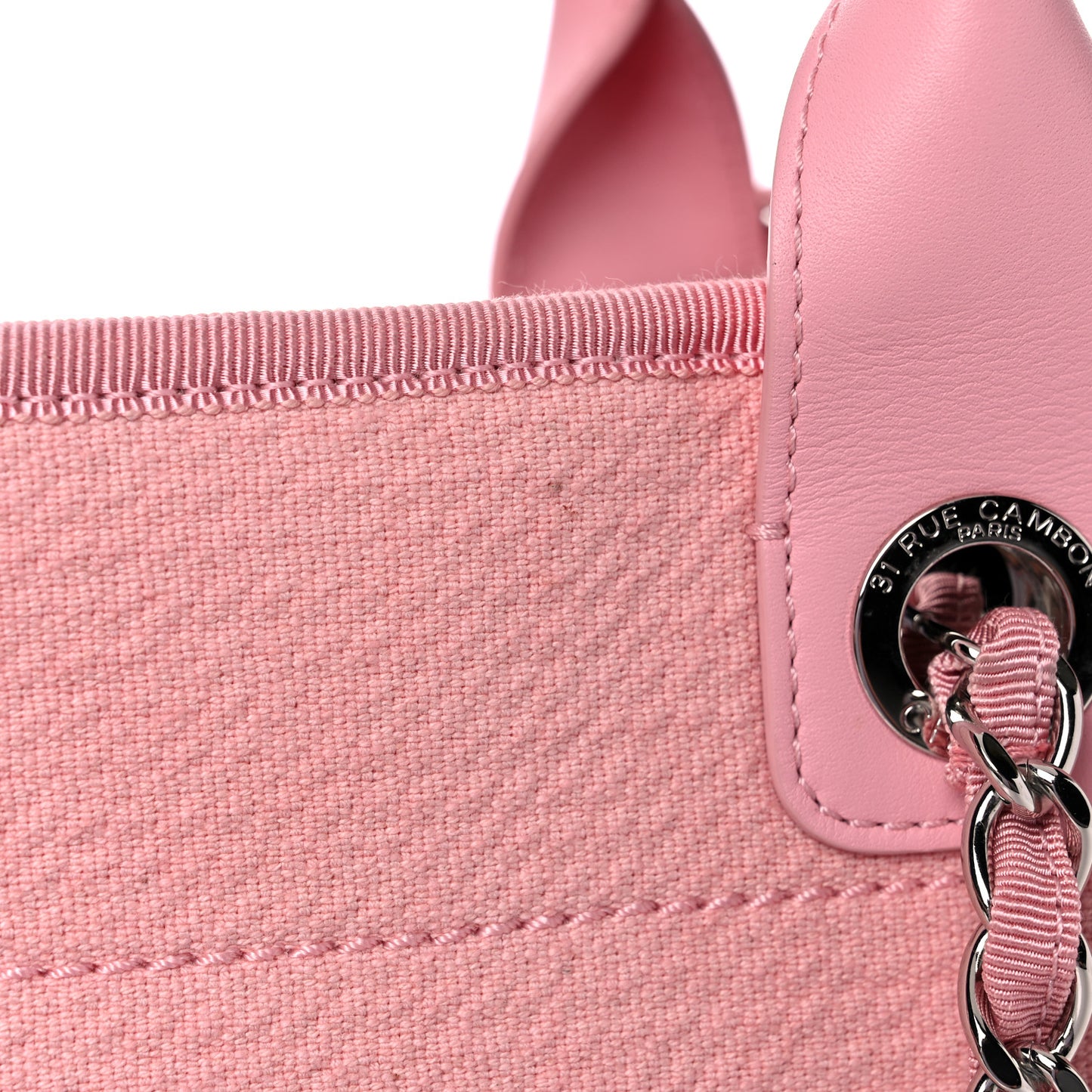 Canvas Large Deauville Tote Pink