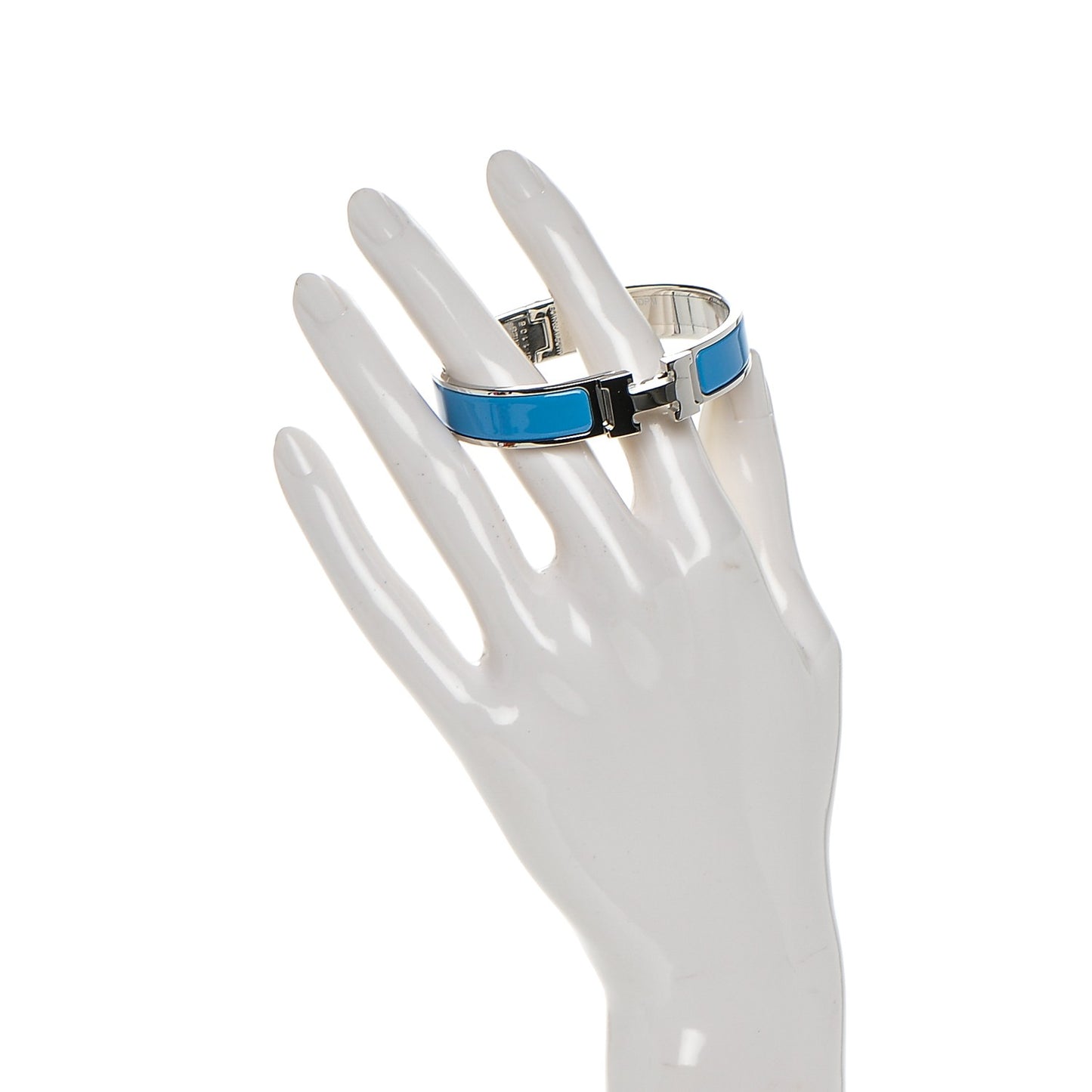 Enamel Narrow Clic Clac H Bracelet PM Bleu Cielo