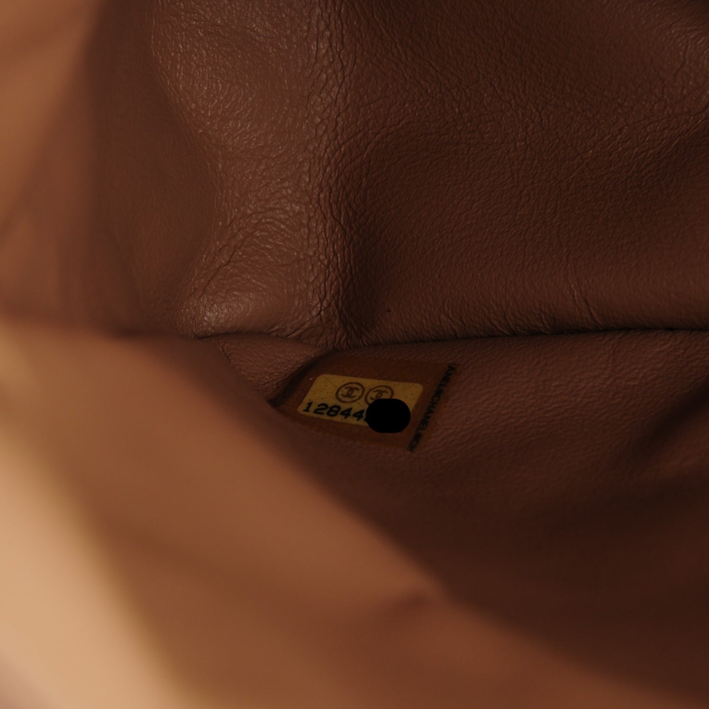 Lambskin Quilted Maxi Single Flap Beige