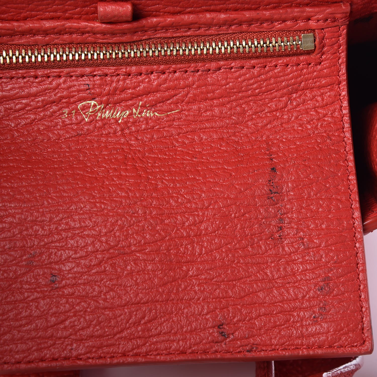 3.1 Phillip Lim 3.1 Textured Calfskin Mini Pashli Satchel Red 8 of 16