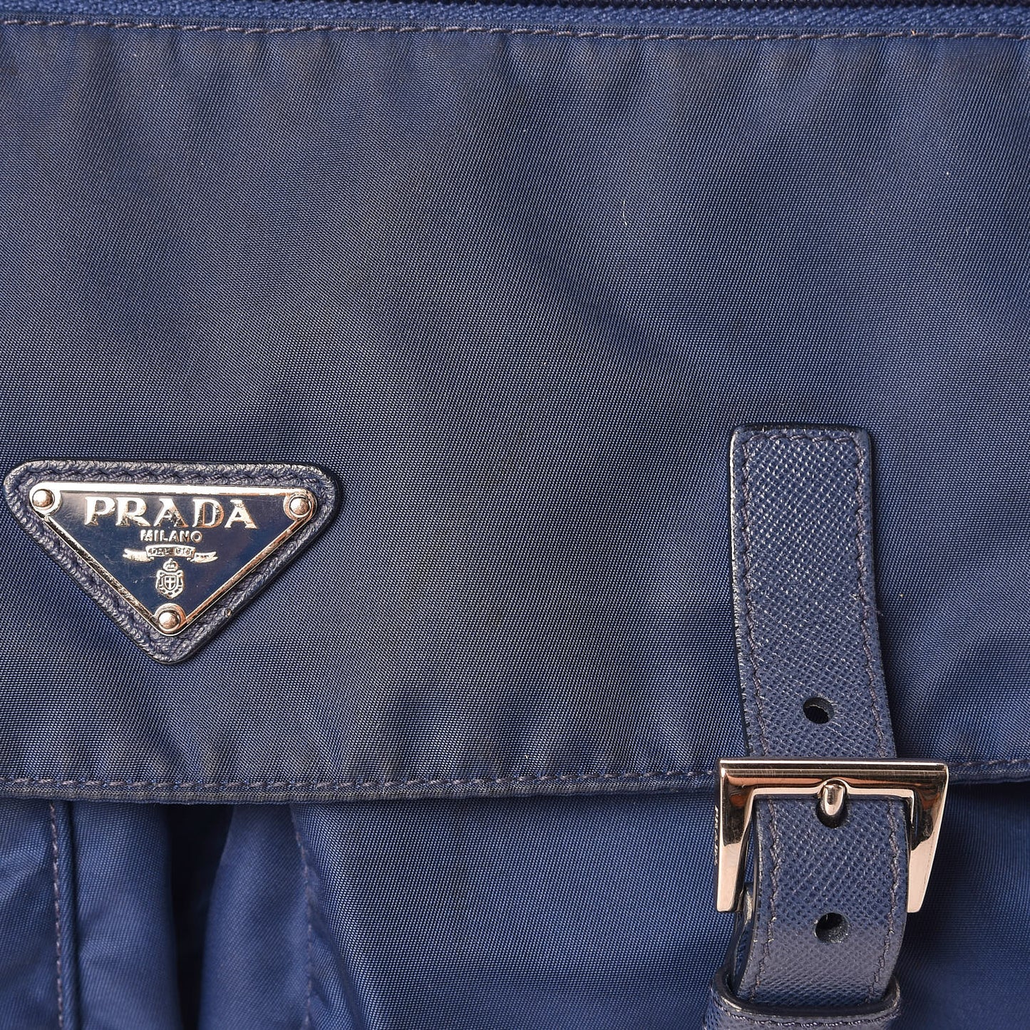 Tessuto Nylon Messenger Bag Royal