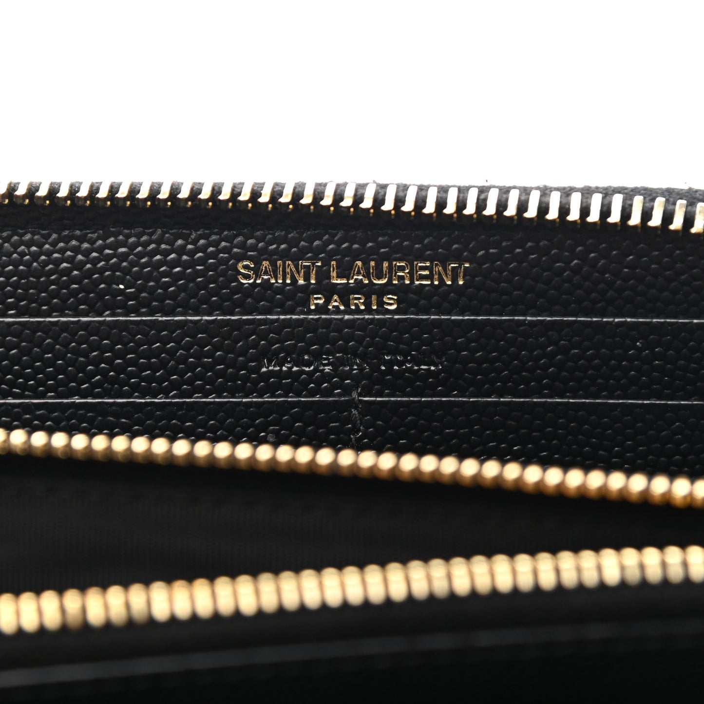 Grain De Poudre Matelasse Chevron Monogram Zip Around Wallet Black