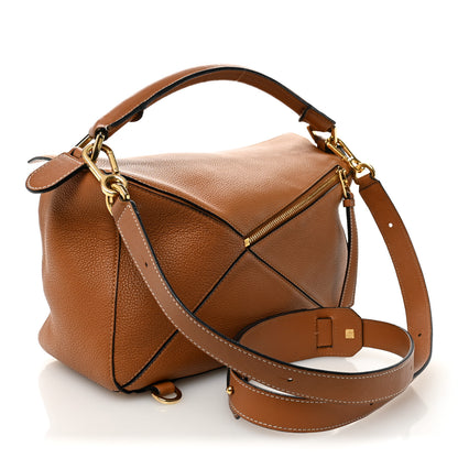 Loewe Calfskin Medium Puzzle Bag Tan 3 of 12