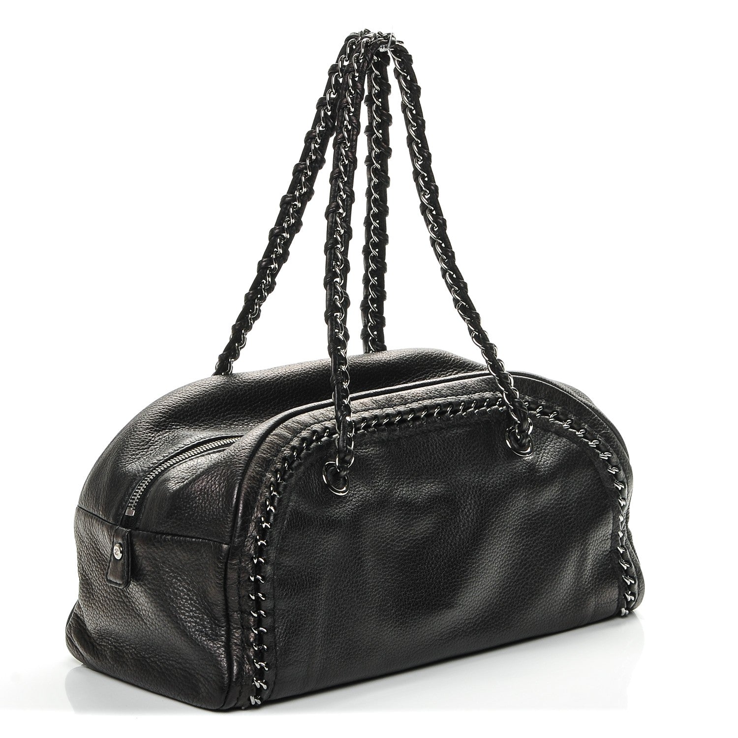 Chanel Deerskin Medium Luxe Ligne Bowler Black 3 of 7