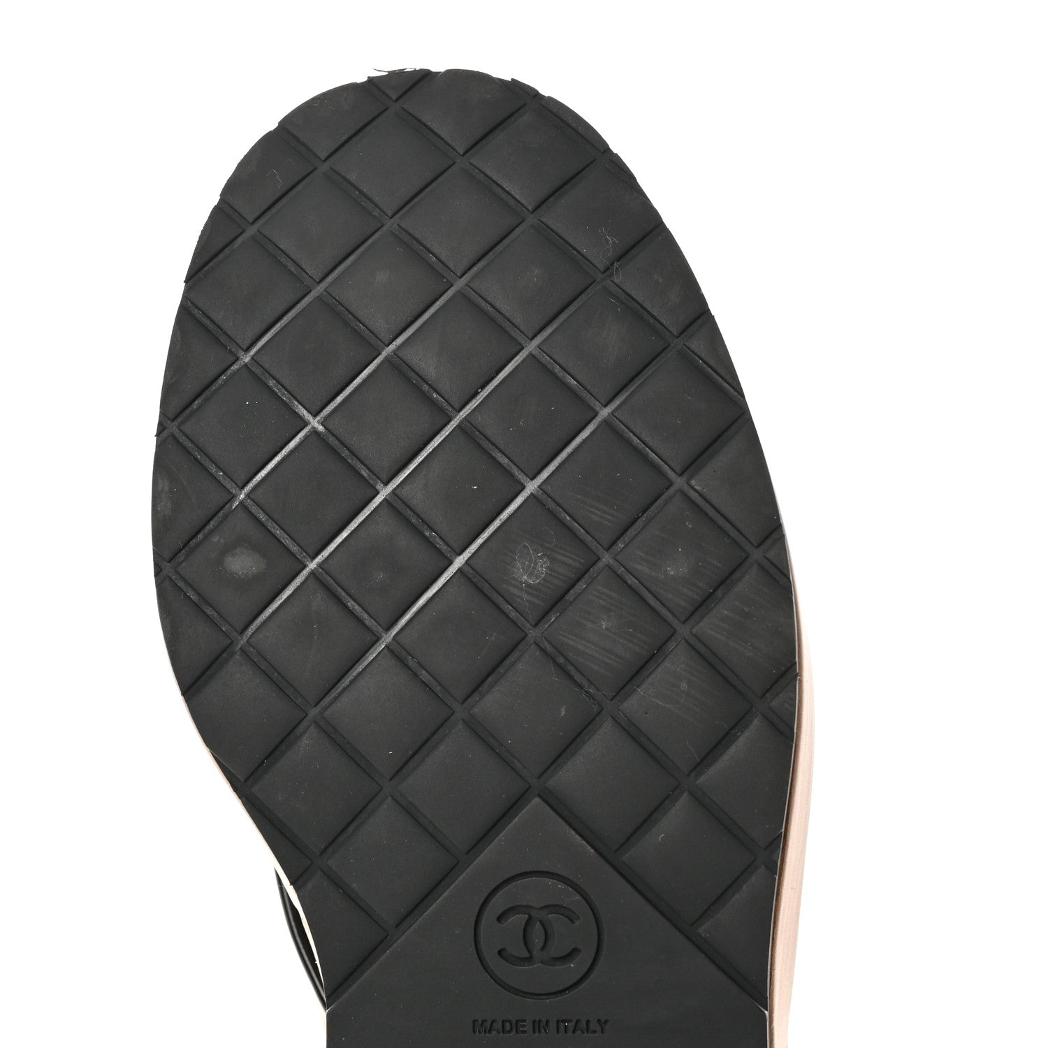 Chanel Calfskin Lace Up CC Short Boots 35.5 Beige Black 17 of 20