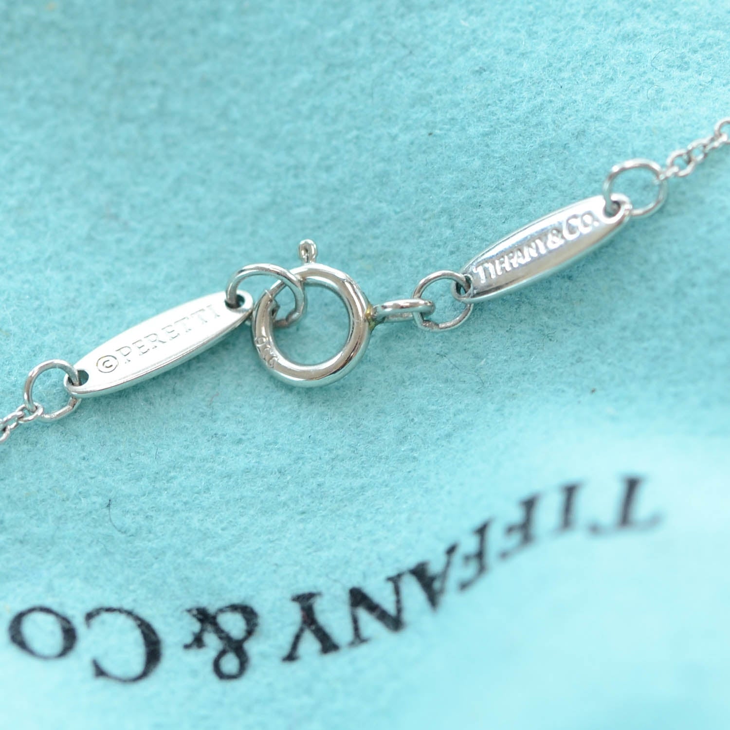 Tiffany Platinum Diamond .20ct Elsa Peretti Diamonds by the Yard Lariat Necklace 12 of 13