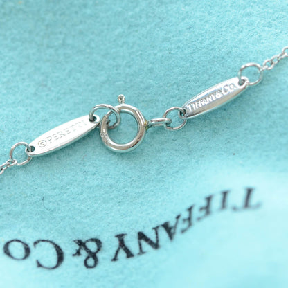 Tiffany Platinum Diamond .20ct Elsa Peretti Diamonds by the Yard Lariat Necklace 12 of 13